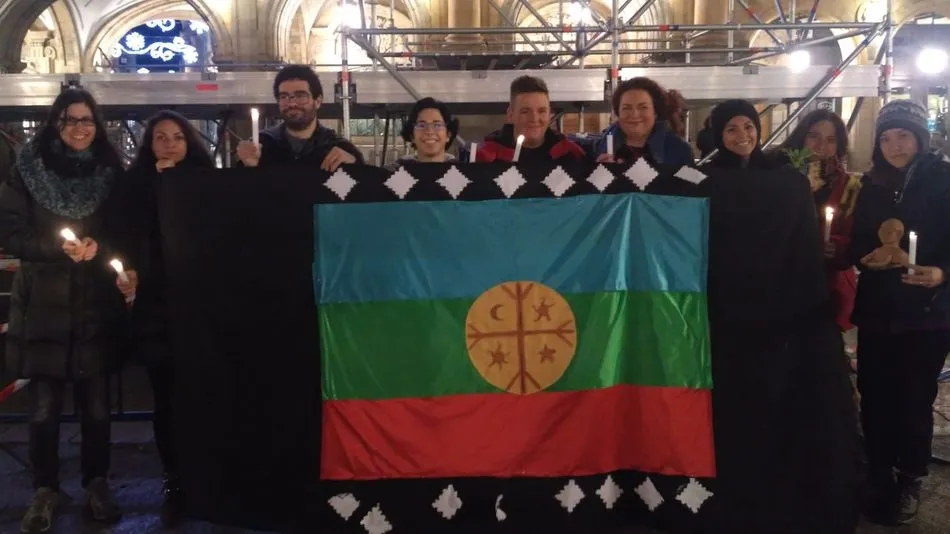 Movilización en el Plaza Mayor de Salamanca.