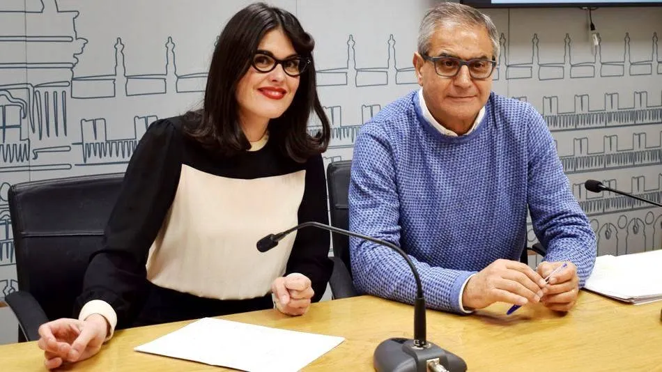 Virginia Carrera y Gabriel Risco, concejales de Ganemos Salamanca