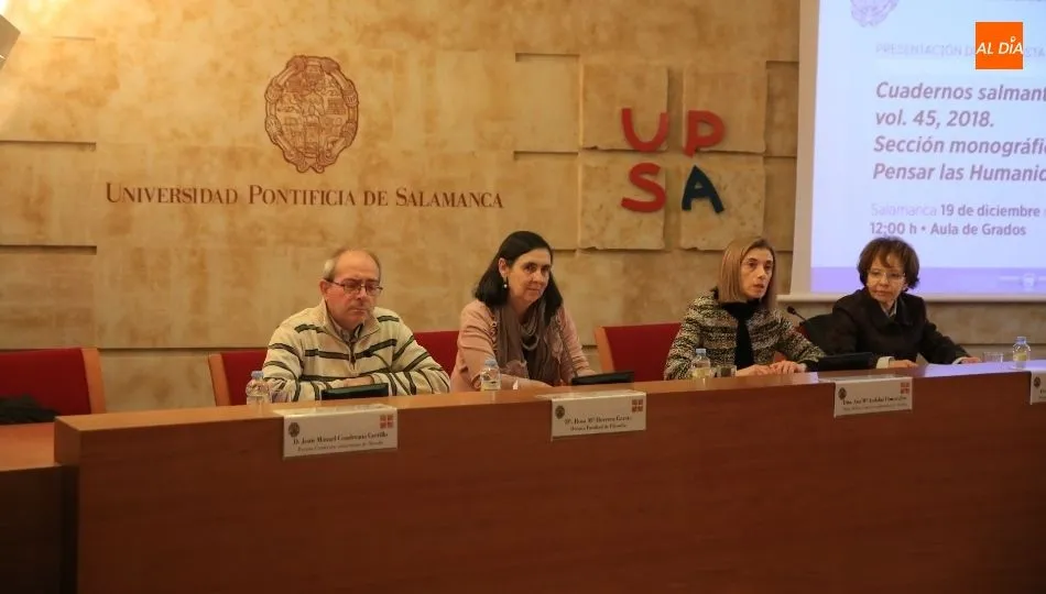 Presentación del Volumen 45 de la revista científica Cuadernos Salmantinos de Filosofía. Foto de Alberto Martín