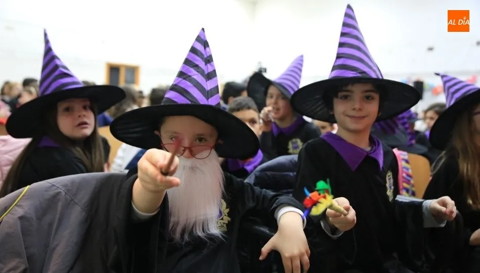 Los disfraces de magos fueron la gran atracción de la jornada