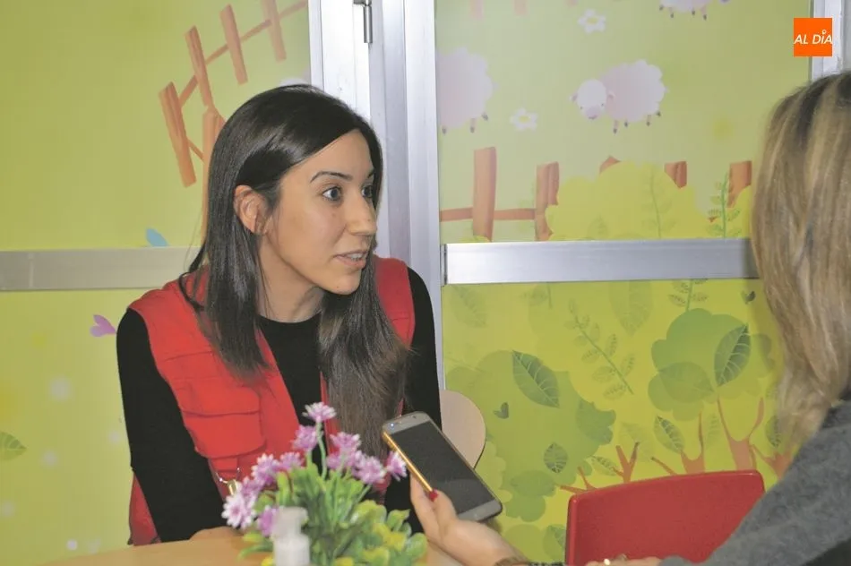 Cynthia Castilla, psicóloga de Pyfano, en una entrevista para Salamanca Al Día. Foto: Ángel Merino