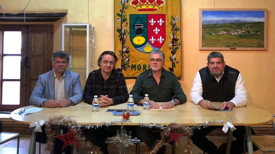 Participantes en el acto celebrado en el Ayuntamiento de Morille.