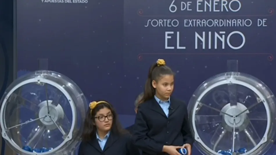 Sorteo del Niño celebrado este domingo en Madrid