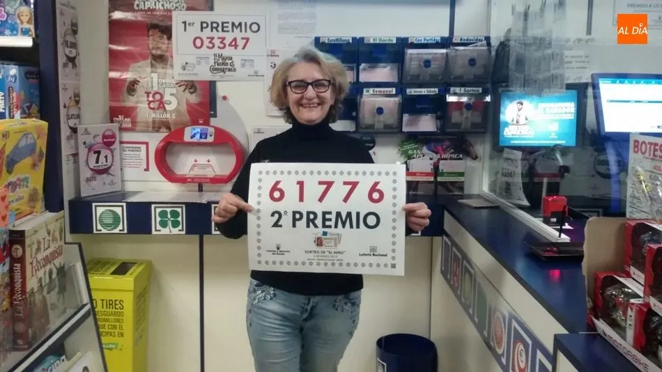 El segundo premio del Sorteo del Niño, vendido en Béjar, en la Papelería Pascual