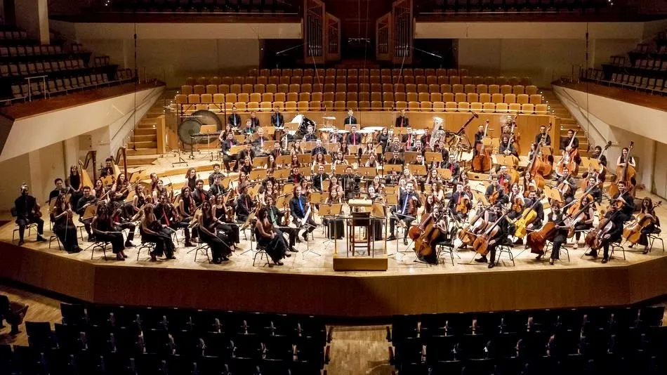 La Joven Orquesta Nacional de España (JONDE) en uno de sus ensayos