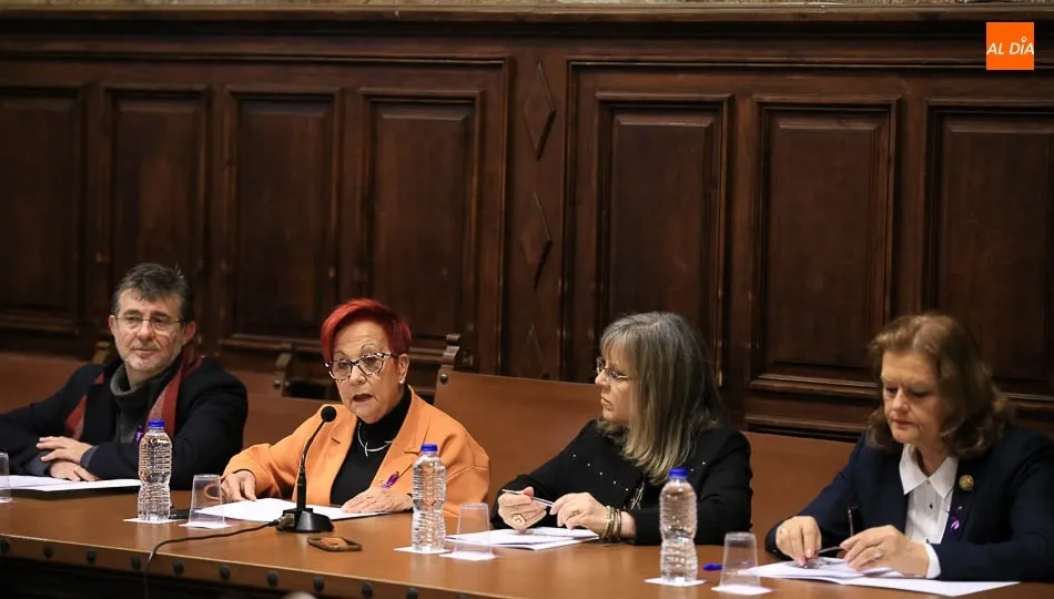 Francisco Javier de Santiago, Ascensión Iglesias, Inmaculada Sánchez y Ángela Figueruelo. Foto: Alberto Martín