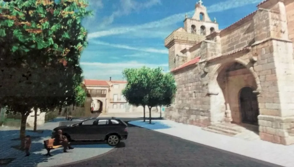 Reproducción virtual de cómo quedará la plaza una vez finalizadas las obras