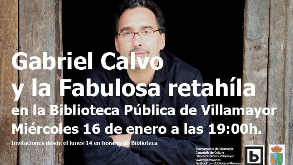 Concierto didáctico de Gabriel Calvo y La Fabulosa Retahíla en la biblioteca de Villamayor
