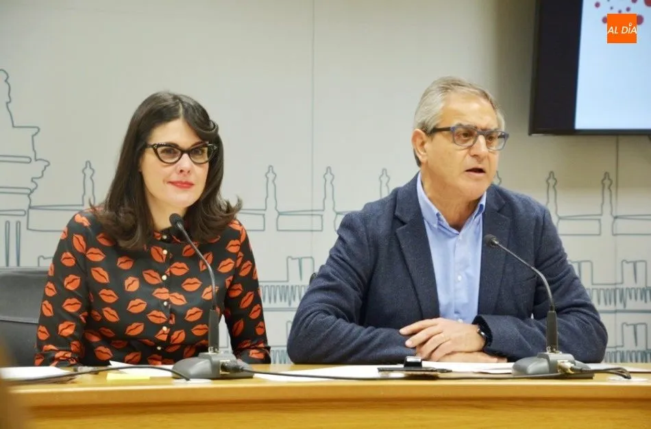 Virginia Carrera y Gabriel Risco, concejales de Ganemos Salamanca