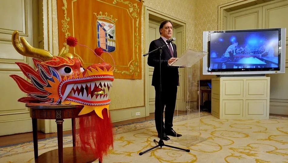 El alcalde de Salamanca, Carlos García Carbayo, en la presentación de estos actos