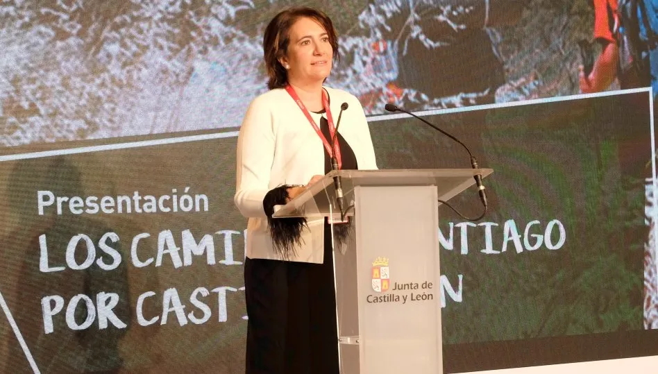 La consejera de Cultura y Turismo, María Josefa García Cirac, en la presentación de Castilla y León en FITUR