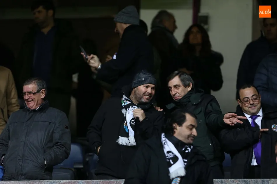 Manuel Lovato, en el palco del Helmántico