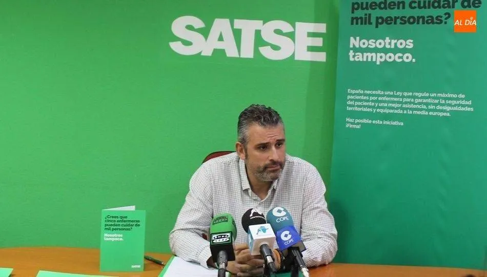 Óscar García, secretario provincial de SATSE Salamanca