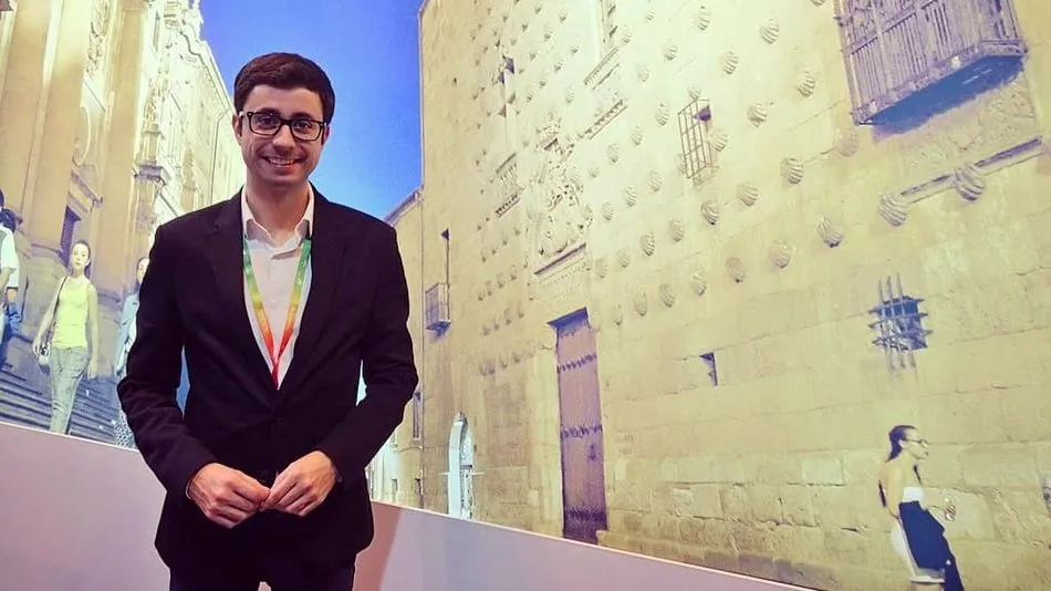 El socialista José Luis Mateos, en su visita este jueves a FITUR