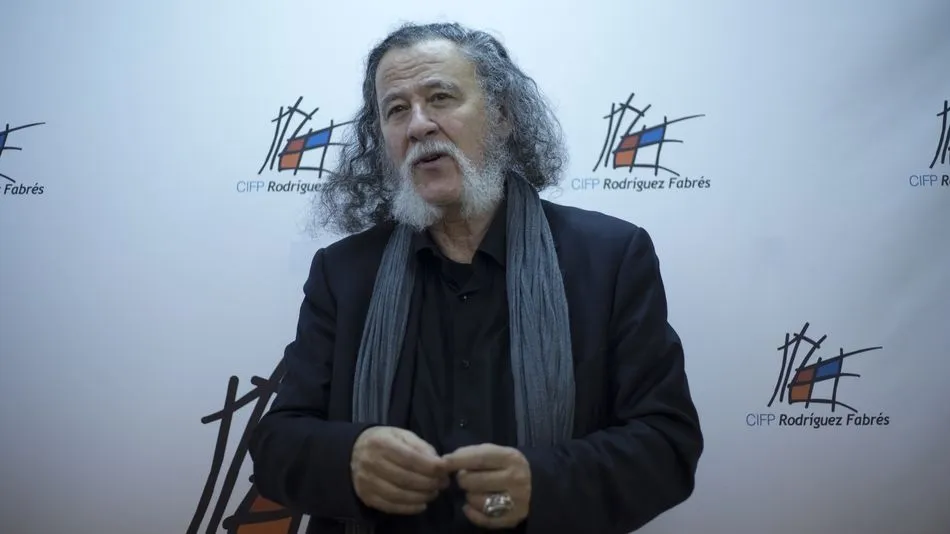 Miguel Camacho, durante su intervención en el CIFP Rodríguez Fabrés