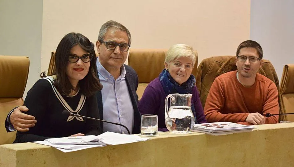 Virgina Carrera, Gabriel Risco, Pilar Moreno y Gabriel de la Mora, concejales de Ganemos Salamanca