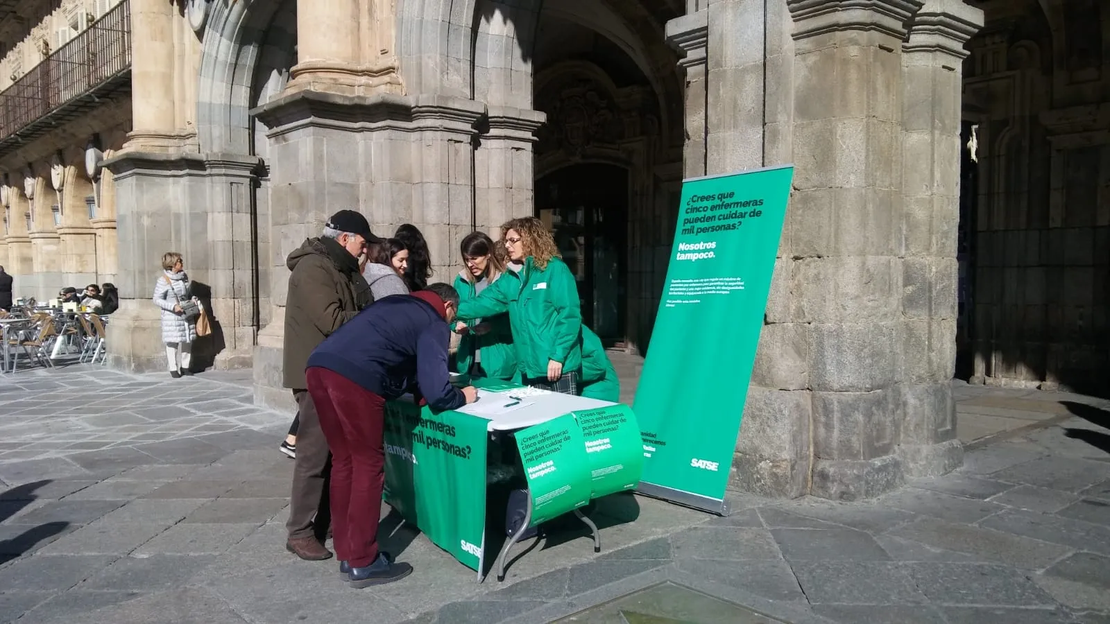SATSE continúa la recogida de firmas en Salamanca para pedir una nueva Ley de Ratios de...