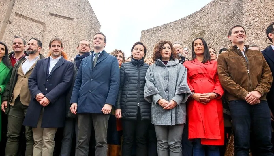 La concentración de las tres derechas