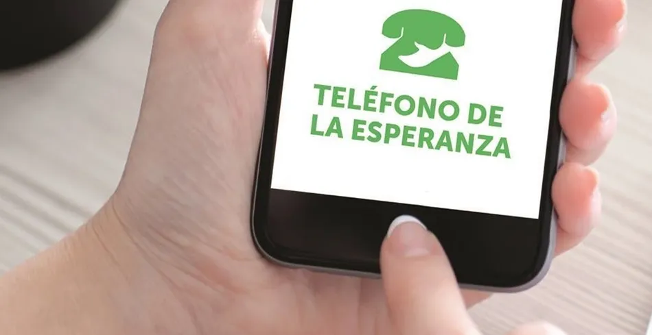 Llamada gratuita y anónima al Teléfono de la Esperanza