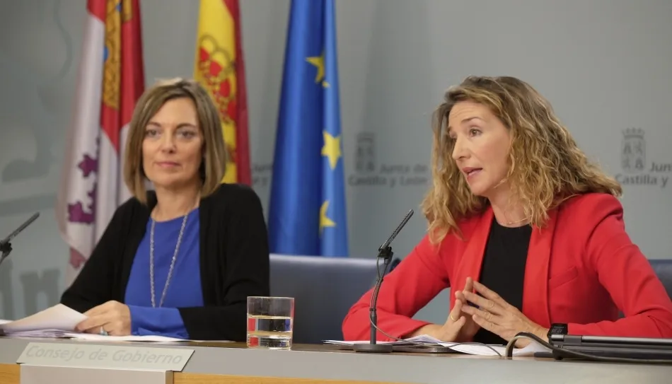Milagros Marcos y Alicia García, portavoces del Gobierno de Castilla y León