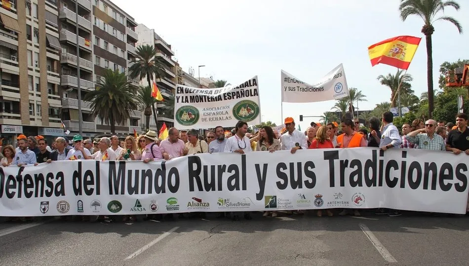 Imagen de la manifestación en Madrid en defensa del mundo rural celebrada en 2008