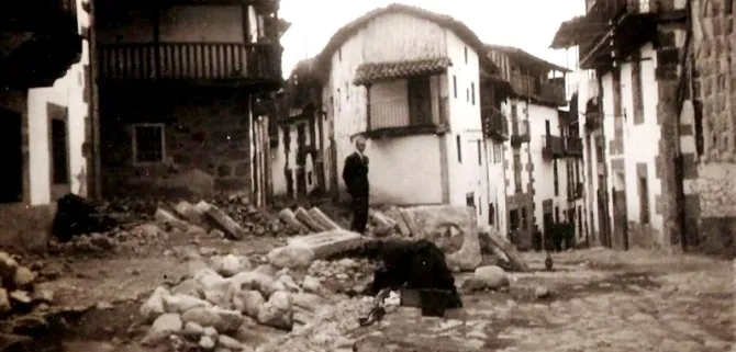 La llegada del agua potable a Candelario en 1932
