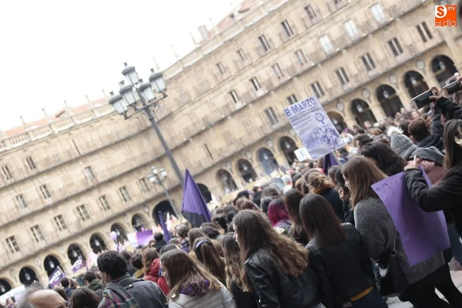 Imagen de archivo de las manifestaciones del 8M en Salamanca