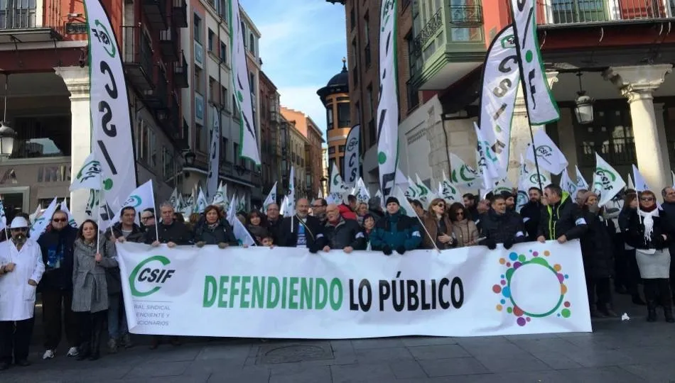 Una de las movilizaciones de CSIF en defensa de la sanidad pública