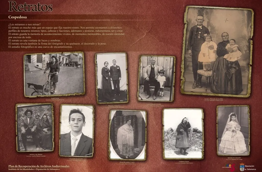 Retratos recogidos en Cespedosa de Tormes en 2018