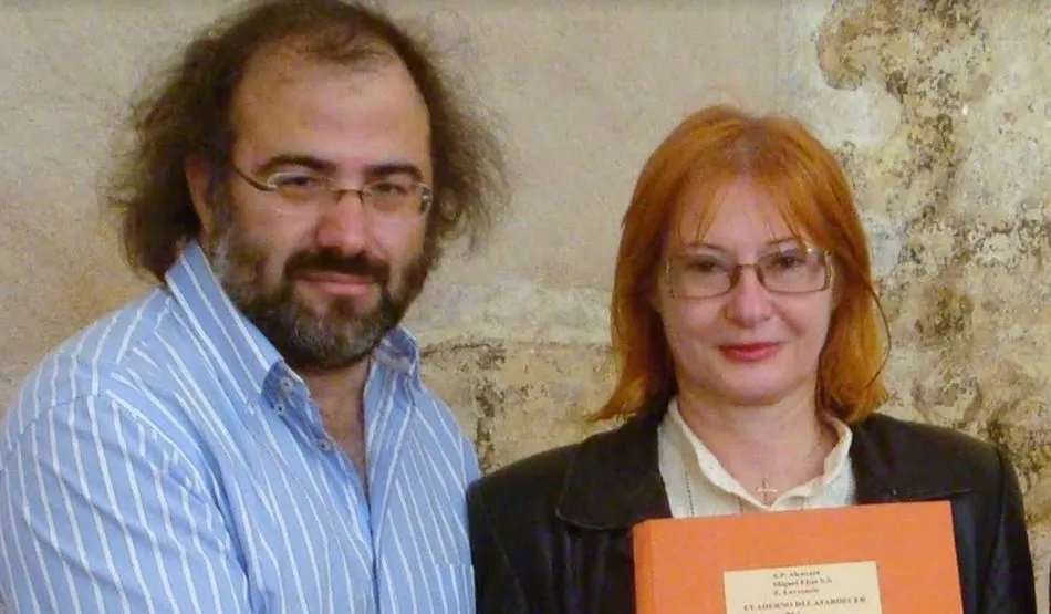 Alencart y Željka Lovrenčić, en Salamanca