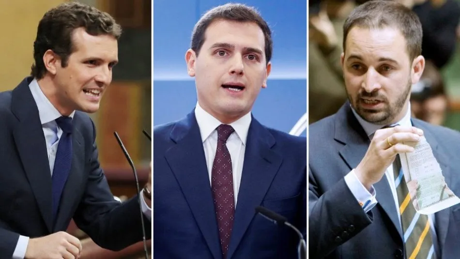 Pablo Casado, Albert Rivera y Santiago Abascal han firmado en fechas recientes el manifiesto por la unidad del Archivo
