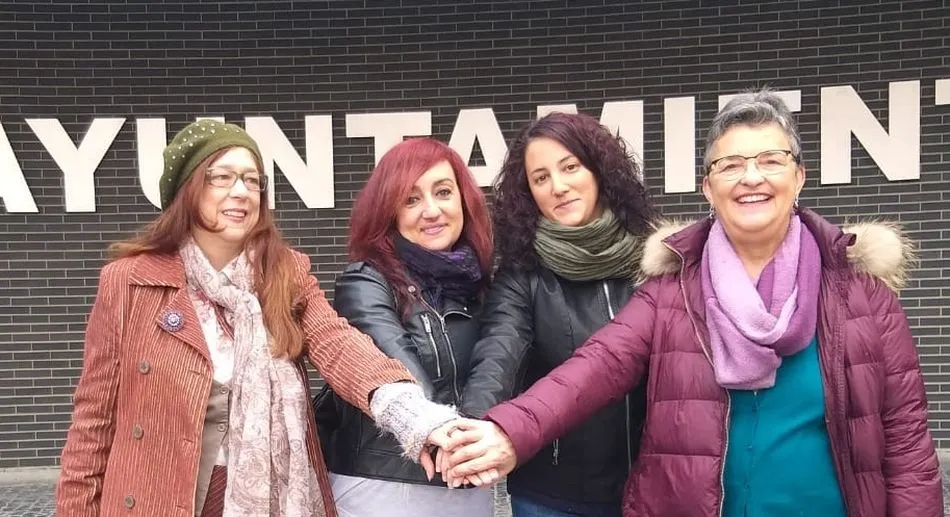 De izquierda a derecha: Francisca Gómez, Pepi Martín, Sara Blanco y Dori Álamo