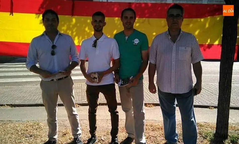 Miembros de la directiva de VOX en un acto de campaña en la provincia de Salamanca