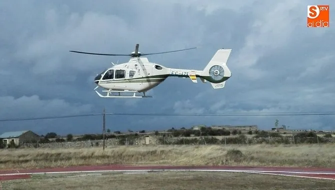Un helicóptero, en un suceso anterior / Archivo
