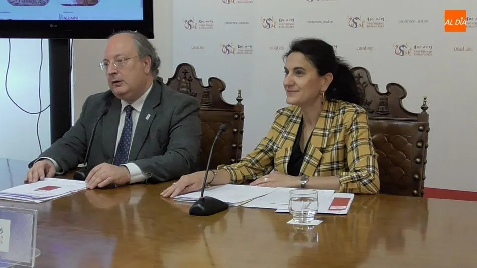 Enrique Cabero y Mili Pizarro han presentado la nueva edición de la Feria Virtual de Empleo. Foto: Tomás Juárez