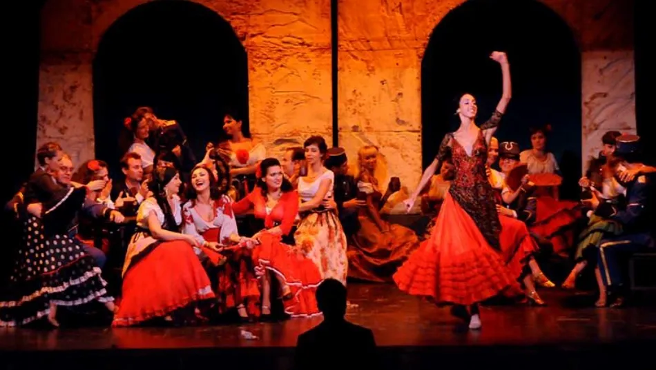 Una de las escenas de la ópera Carmen