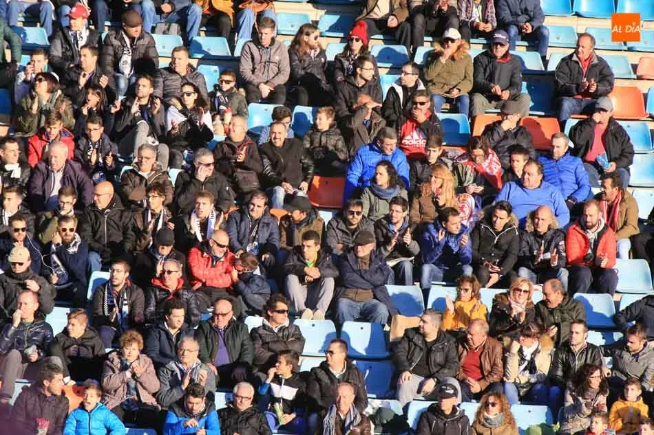 Un sector de la afición del Salamanca UDS
