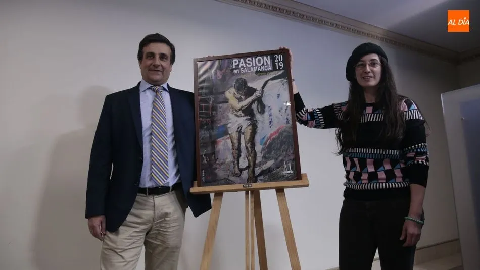 El cartel de la Pasión en Salamanca 2019 es obra de Aída Rubio. Foto: Alejandro López