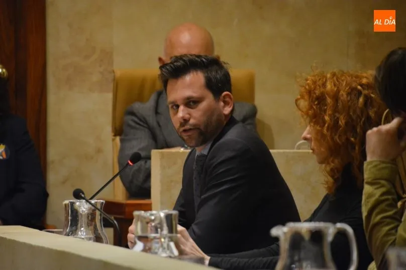 El portavoz de la formación naranja, Alejandro González. Foto: Lydia González