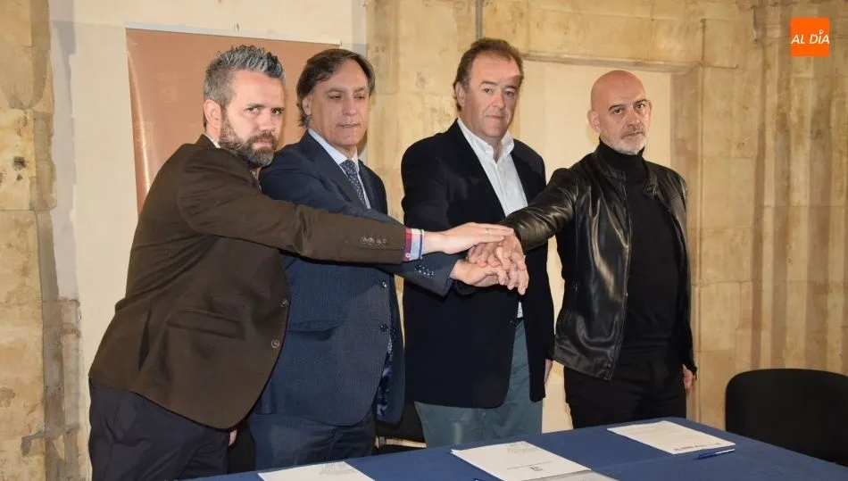 Raúl Santa Eufemia, Carlos García Carbayo, Juan Manuel Gómez y Emilio Pérez. Foto: Eva Fernández