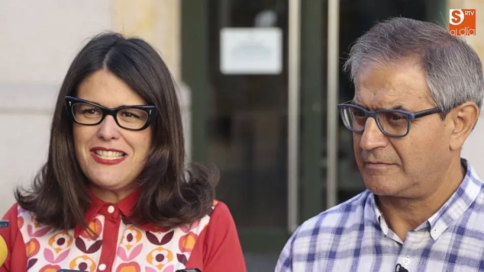 Virginia Carrera y Gabriel Risco, concejales de Ganemos Salamanca