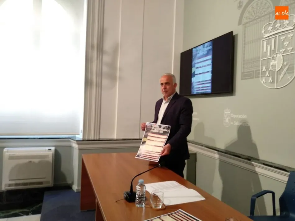 Jesús María Ortiz, durante la presentación del IV Circuito BTT