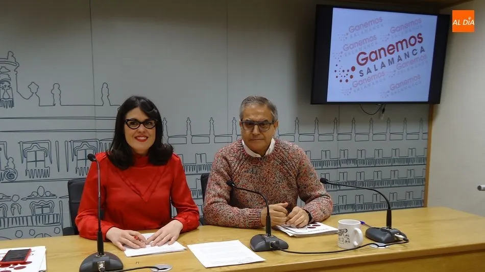 Virginia Carrera y Gabriel Risco, de Ganemos Salamanca