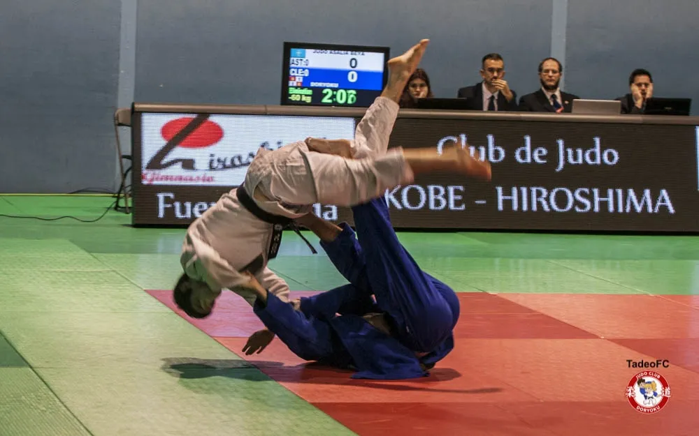 Un combate de judo