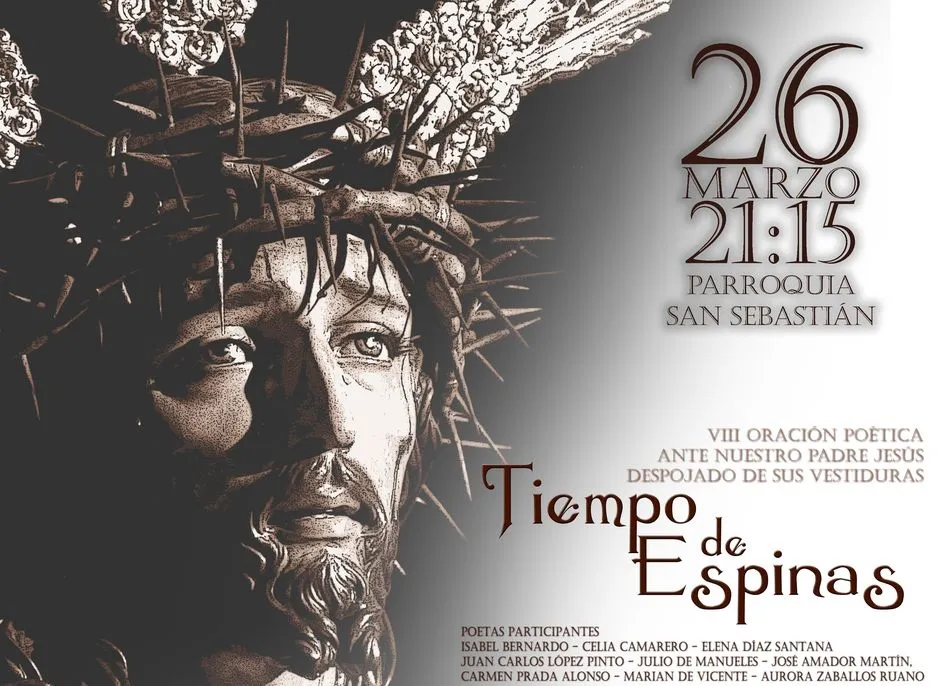Cartel de la VIII Oración Poética ante Jesús Despojado