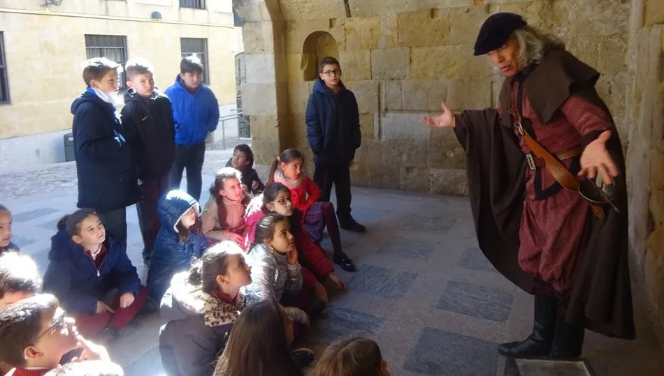 El actor Josetxu Morán fue el guía de esta visita