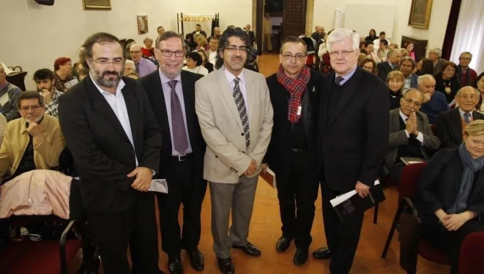 Alencart, Glasscock, Lugilde, Elías y Park en la celebración del VI Encuentro. Foto M. Gala