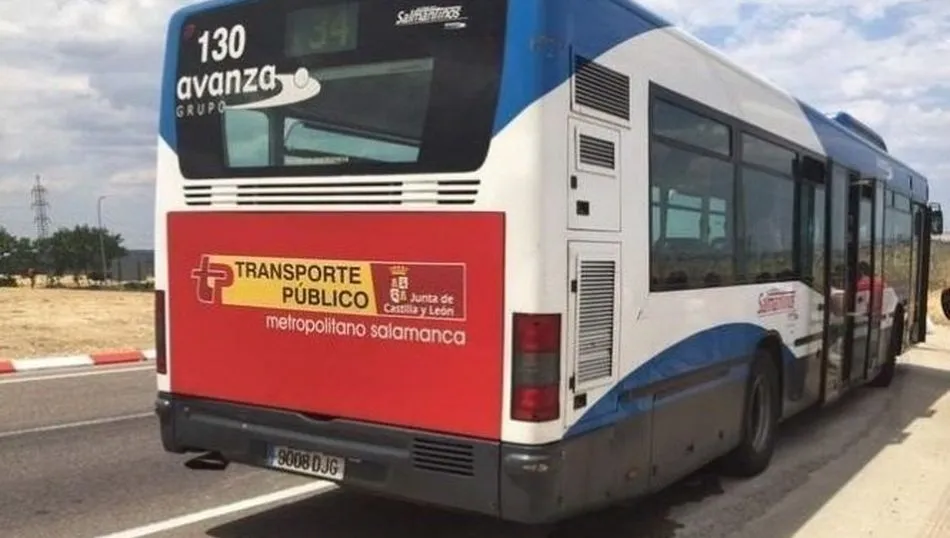 Autobús del transporte metropolitano de Salamanca
