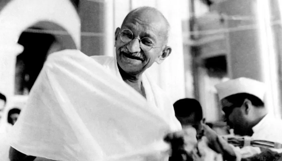 Mohandas Karamchand Gandhi fue el dirigente más destacado del Movimiento de independencia indio contra el Raj británico