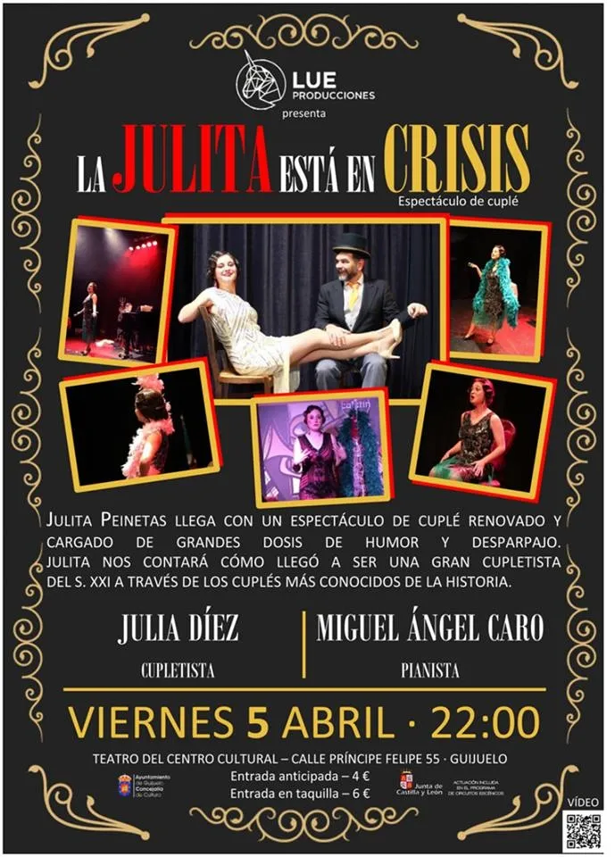 El cuplé llega hoy a Guijuelo con ‘Julita está en crisis’